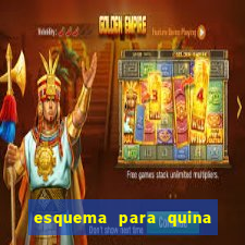 esquema para quina com 20 dezenas